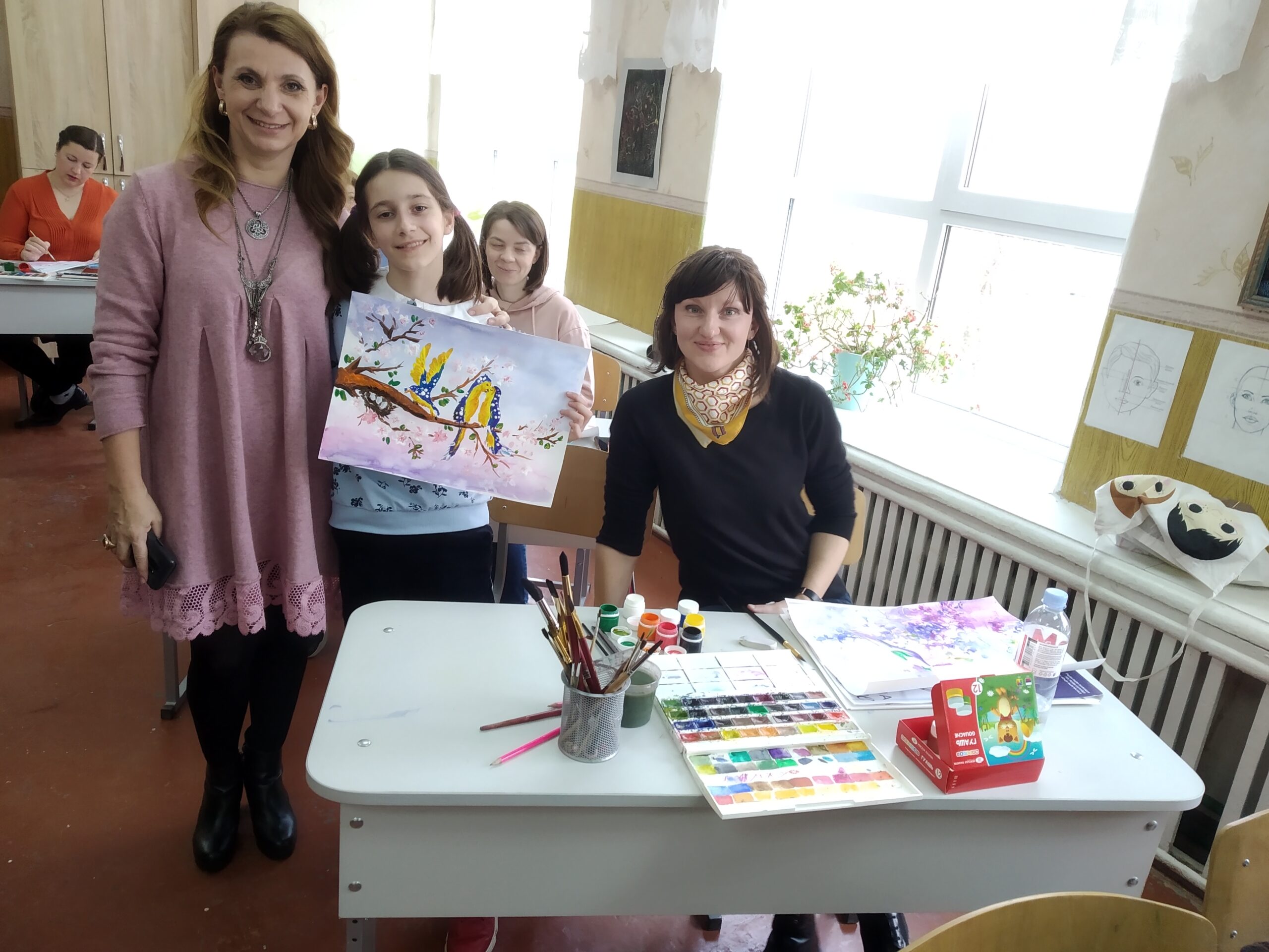 Master-class pentru părinți și copii: „Compoziții abstracte„